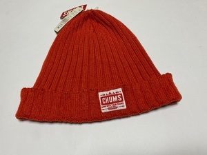 CHUMS チャムス ニットキャップ CAP ニット帽子 オレンジ 　 展示未使用品