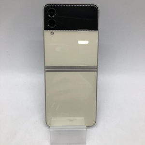 【中古】【au】○Galaxy Z Flip3 5G (SCG12)(クリーム)/SIMロックなし[240019442085]