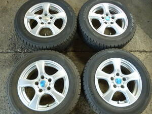 ダンロップタイヤ　DSX-2 195/65R15 12年製造　8.0分山 　ウエッズ　6.0－15　5H　PCD114.3★4本セットです。