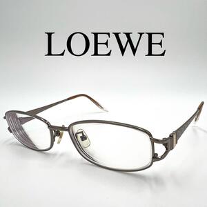 LOEWE ロエベ メガネ 眼鏡 度入り VLW349J アナグラム ケース付き