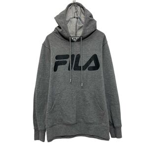 FILA ロゴ スウェット トレーナー L グレー フィラ プリント プルオーバー 古着卸 アメリカ仕入 a609-5071