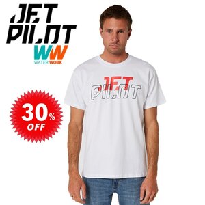 ジェットパイロット JETPILOT セール 30%オフ Tシャツ メンズ マリン 送料無料 オービタル SS Tシャツ ホワイト M W22603