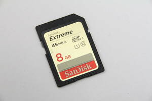 8GB SDHCカード　SanDisk Extreme 45MB/s