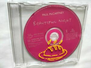 ★レア！【非売品／プロモ盤】新品！美品！PAUL McCARTNEY【ＵＫ】『Beautiful Night』 by FLAMING PIE 1997年