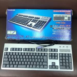 送料無料/未使用　エレコム　キーボード　TK-P12FSV　PS/2コネクタ　full keyboard　ELECOM　匿名配送