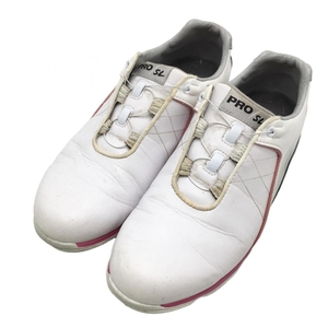 フットジョイ ゴルフシューズ 白×ライトグレー 98109J PRO SL BOA レディース 23.5 ゴルフウェア FootJoy