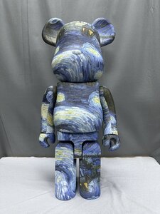 BE@RBRICK x 1000％ The starry night 星月夜 by MEDICOM TOY ベアブリック ファン・ゴッホ 置物 美品 箱なし 希少