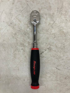 【中古品】スナップオン Snap-on ラチェットハンドル グリップ付きスタンダードハンドル 差込角9.5㎜3/8 【並行輸入】 FH80 IT3S6FYIXZG4