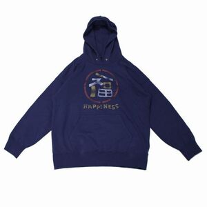 VISVIM ビズビム 18SS JUMBO HOODIE P.O. KANJI 福 パーカー 3 ネイビー