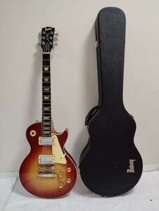 バーニー　BURNY FERNANDES Les Paul エレキギター全長約:102cm重さ約:4.2kgハードケース付き ジャンク品　現状販売