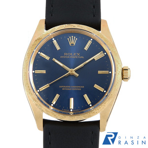 ロレックス オイスターパーペチュアル 1035 ブルー 59番 アンティーク メンズ 腕時計