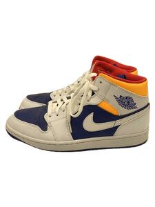 NIKE◆AIR JORDAN 1 MID_エアジョーダン 1 ミッド/27.5cm/WHT