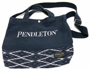 PENDLETON ペンンドルトン 2402064 トートバッグ ショルダー　ネイビー　紺　キャンバス