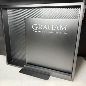 □/GRAHAM/グラハム/非売品/レア/機械式時計/ブラック/黒/インテリア/ディスプレイ/ウォッチスタンド/クロノグラフ/高級時計