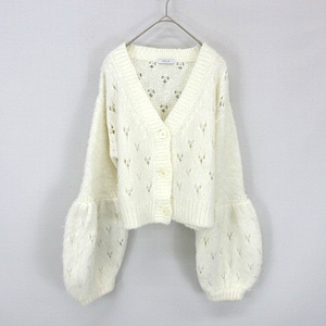 ミルク MILK Bubble Gum Cardigan バブル ガム カーディガン ニット 白 ホワイト 10214304 レディース