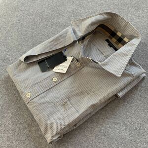 BURBERRY LONDON◆ピンストライプ半袖シャツ未使用タグ付！