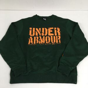 送料無料★UNDER ARMOUR アンダーアーマー★スウェットトレーナー　スウェットシャツ★SM★グリーン　緑#60603sj114