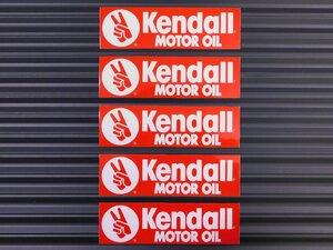 ◆送料\110◆【Kendall MOTOR OIL・ケンドル】※《レーシングステッカー／５枚セット》　(品番ms145)　アメリカン雑貨　ガレージ