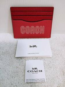 未使用 COACH コーチ カードケース ピンク