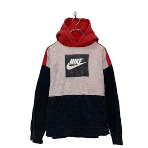 NIKE ロゴ スウェット パーカー ナイキ XL レッド ホワイト ビックサイズ 古着卸 アメリカ仕入 a606-5995