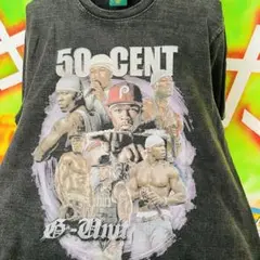 【XL】 50cent HIPHOP ブートレグ 復刻 ラップ Tシャツ