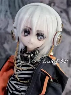 AX630 BJD 1/3 人形 ドール ウィッグ カツラ 耐熱 ハンドメイド