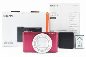 ★光学極上品★ソニー SONY Cyber-shot DSC-WX500 レッド ★元箱付属★ LL1980#2646