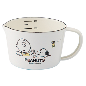 ☆ ブレイクタイム ☆ PEANUTS ホーロー メジャーカップS ホーロー 計量カップ スヌーピー ホーローメジャーカップ S 450ml 計量 カップ