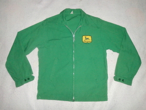 ★`70sアメリカ製 Louisville SPORTS WEAR JOHN DEERE ヴィンテージドリズラージャケット S `70sルイビルスポーツウェア 即決時送料無料