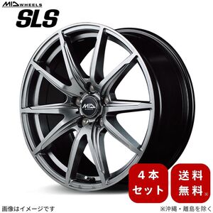 アルミホイール シビック FD系 ホンダ 【16×6.5J 5-114.3 INSET48 メタリックグレー】 マルカ MID SLS 4本セット 16インチ 5穴