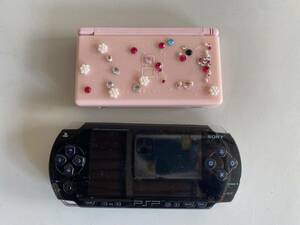 At812◆SONY ソニー◆Nintendo 任天堂◆PSP 本体 PSP-1000 DSlite USG-001 ブラック/ピンク ゲーム機 