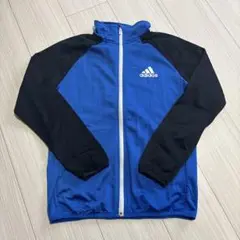 【adidas】 ジップアップジャケット 青黒 150サイズ