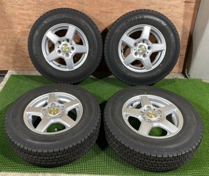 165/80R13LT 8PR YOKOHAMA【2017年】(社外アルミホイール) 13X5J ET45 5H/114,3 4本セット！