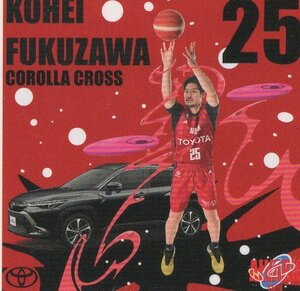 Bリーグ アルバルク東京 会場限定 COIN PARKING DELIVERY コラボステッカー 福澤 晃平