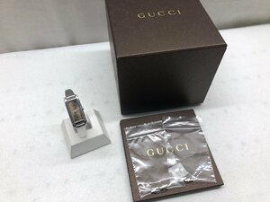 【稼働品】GUCCI グッチ 腕時計 レディース クォーツ 109 Gライン ブラウン文字盤 YA109529 箱付き