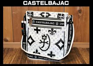 送料無料 即決【未使用】 CASTELBAJAC ★ Nice モノグラム ショルダーバッグ ★ カステルバジャック ニース 税込定価1万7050円 038111