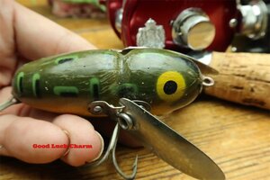 #2100 2PC HEDDON CRAZY CRAWLER ウッド クレージークロウラー 検) 道楽 ハトリーズ BALSA50 ZEAL ザウルス ABU UMCO 昭和レトロ釣人に