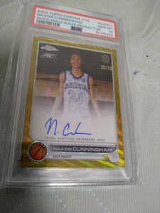 2022 Topps Chrome OTE Rookie Autograph Naasir Cunningham RC GOLD Auto 39/50 50枚限定 PSA 10 アラバマ大学