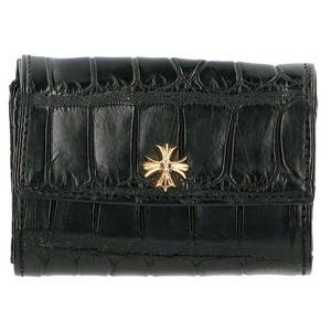 クロムハーツ Chrome Hearts 22K TINY WALLET ALGTR/タイニーウォレット アリゲーターウォレット財布 中古 SJ02