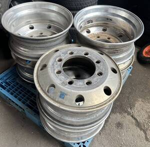 22.5×8.25 ALCOA アルコア 鍛造 FORGEDトラック アルミ ホイール 8穴 PCD 285mm +165 ハブ径221.2mm 1本価額17800円　6本で106000円