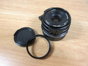 2J3-2「RICOH リコー GR LENS f＝21㎜ 1：3.5」21mm F3.5 L39 ブラック LEICA 現状品 レンズ ジャンク