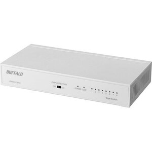 BUFFALO バッファロー Giga対応 スイッチングハブ 8ポート ホワイト LSW6-GT-8NS/WH /l