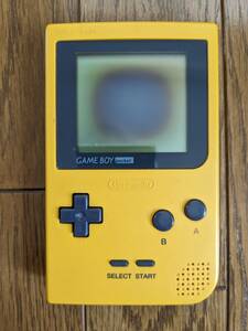 【ジャンク】任天堂 ニンテンドウ ゲームボーイポケット GAME BOY pocket 黄 イエロー