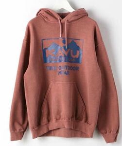 匿名配送★新品未使用 カブー　SC★KAVU PIG ロゴ フーディー パーカー　Lサイズ 即決価格　3212-499-2245 スウェット アウトドア BBQ ロゴ