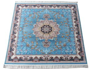 ペルシャ絨毯 カーペット ラグ 63万ノット ウィルトン織り 機械織り ペルシャ絨毯の本場 イラン 大型サイズ 200cm×200cm o12 本物保証