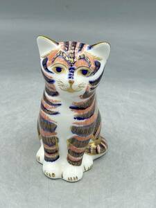 国内発送 ロイヤルクラウンダービー 猫 フィギュリン 陶器 置物 陶磁器 陶磁器人形 (66-60-264)