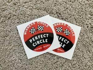 送料無料 WINNERS PERFECT CIRCLE ステッカー デカール 2枚セット 