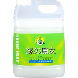 新品 大容量 5L 食器用洗剤 キッチン 緑の魔女 45