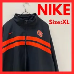 【美品】古着　NIKE ナイキ　カレッジロゴ　ナイロンジャケット　メンズ　XL