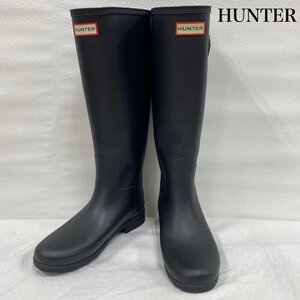 ハンター ORIGINAL REFINED BOOTS ロング 防水 ラバー WFT1071RMA 長靴、レインシューズ UK：4 黒 / ブラック